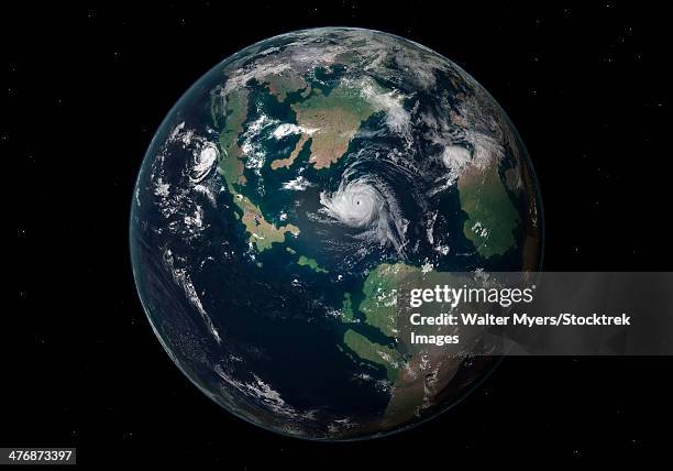 ilustraciones, imágenes clip art, dibujos animados e iconos de stock de planet earth 90 million years ago during the late cretaceous period. - plate tectonics