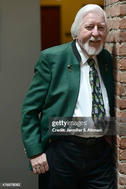 Puppeteer Caroll Spinney is photographed for Los Angeles Times on April 29, 2015 in New York City.