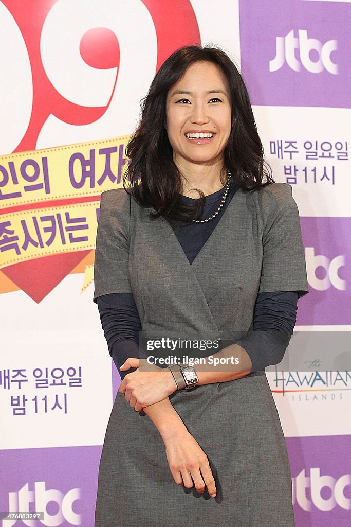 June Elizabeth Kang poses for photographs during the JTBC 'The Man