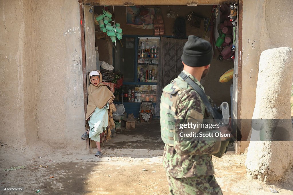 U.S. Soldiers Provide Security Around Kandahar Airfield