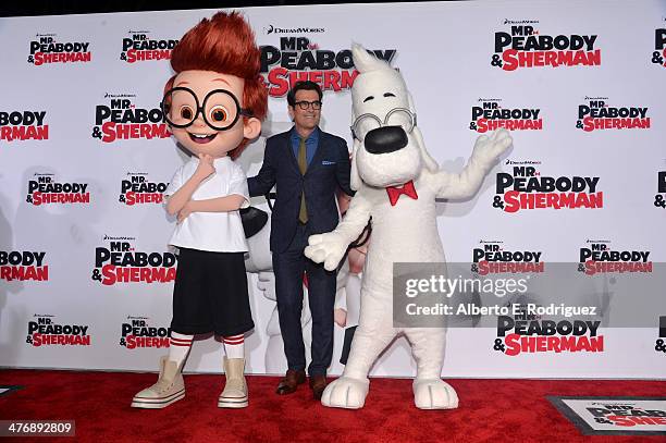 Actor Ty Burrell attends the premiere of Twentieth Century Fox and DreamWorks Animation's "Mr. Peabody & Sherman" at Regency Village Theatre on March...