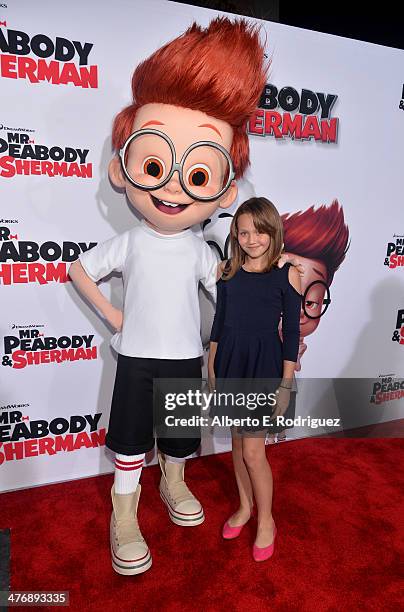 Iris Apatow attends the premiere of Twentieth Century Fox and DreamWorks Animation's "Mr. Peabody & Sherman" at Regency Village Theatre on March 5,...