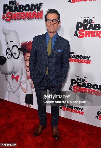 Actor Ty Burrell attends the premiere of Twentieth Century Fox and DreamWorks Animation's "Mr. Peabody & Sherman" at Regency Village Theatre on March...