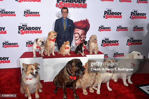 Actor Ty Burrell attends the premiere of Twentieth Century Fox and DreamWorks Animation's "Mr. Peabody & Sherman" at Regency Village Theatre on March...