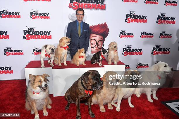 Actor Ty Burrell attends the premiere of Twentieth Century Fox and DreamWorks Animation's "Mr. Peabody & Sherman" at Regency Village Theatre on March...