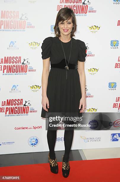 Claudia Pandolfi attends the 'La Mossa Del Pinguino' premiere at Cinema Adriano on March 5, 2014 in Rome, Italy.