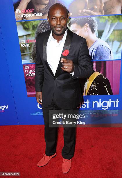 Actor Jimmy Jean-Louis attends the Pan African Film & Arts Festival premiere of 'About Last Night' on February 11, 2014 at ArcLight Cinemas Cinerama...
