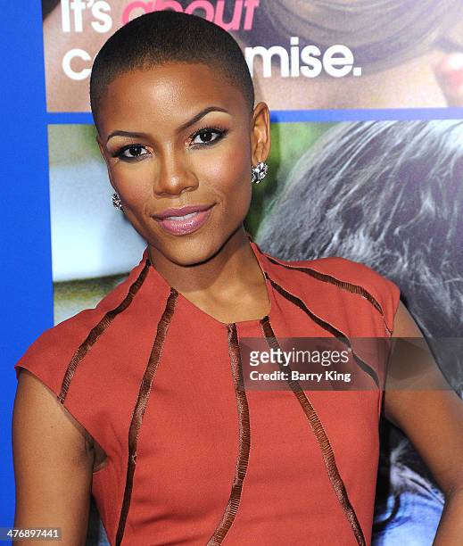 Actress Tracey Graves attends the Pan African Film & Arts Festival premiere of 'About Last Night' on February 11, 2014 at ArcLight Cinemas Cinerama...