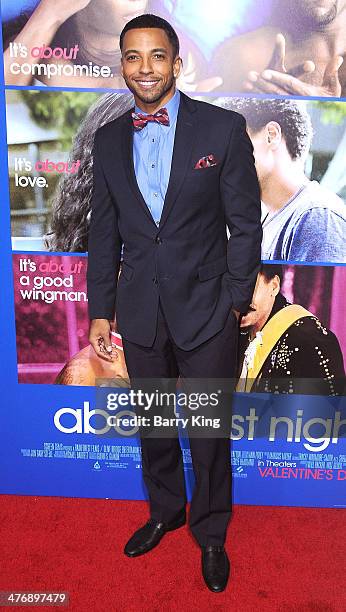 Actor Christian Keyes attends the Pan African Film & Arts Festival premiere of 'About Last Night' on February 11, 2014 at ArcLight Cinemas Cinerama...