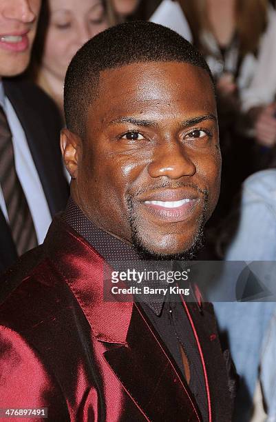 Actor/comedian Kevin Hart attends the Pan African Film & Arts Festival premiere of 'About Last Night' on February 11, 2014 at ArcLight Cinemas...