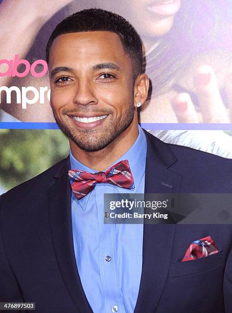 Actor Christian Keyes attends the Pan African Film & Arts Festival premiere of 'About Last Night' on February 11, 2014 at ArcLight Cinemas Cinerama...