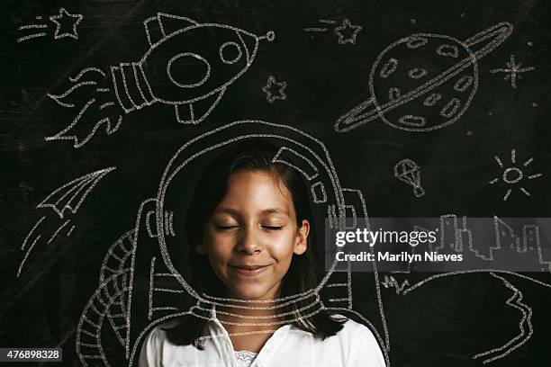 aspirations to be an astronaut - planning design stockfoto's en -beelden