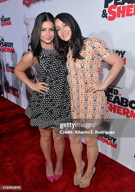 Actress Ariel Winter and guest attend the premiere of Twentieth Century Fox and DreamWorks Animation's "Mr. Peabody & Sherman" at Regency Village...