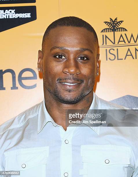 Actor Thomas Jones attends the "Runaway Island" premiere during the 2015 American Black Film Festival at AMC Empire on June 12, 2015 in New York City.