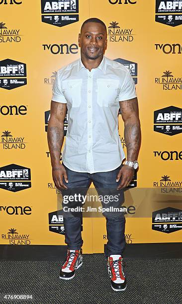 Actor Thomas Jones attends the "Runaway Island" premiere during the 2015 American Black Film Festival at AMC Empire on June 12, 2015 in New York City.