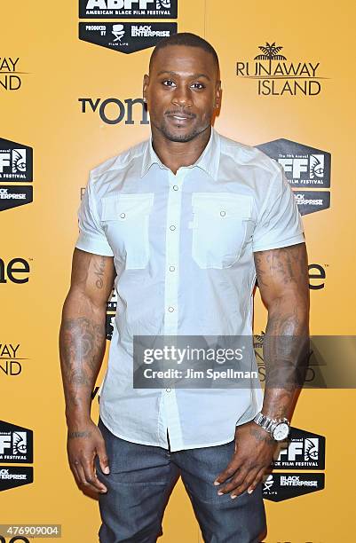 Actor Thomas Jones attends the "Runaway Island" premiere during the 2015 American Black Film Festival at AMC Empire on June 12, 2015 in New York City.