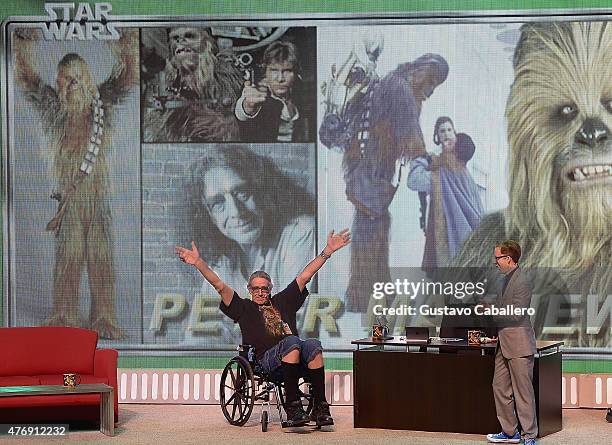 Peter Mayhew and James Arnold Taylor participate in Star Wars Weekend At Walt Disney World at Walt Disney World on June 12, 2015 in Orlando, Florida.