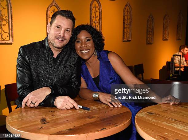 Ty Herndon and Melinda Doolittle attend The Concert For Love And Acceptance at City Winery Nashville on June 12, 2015 in Nashville, Tennessee.