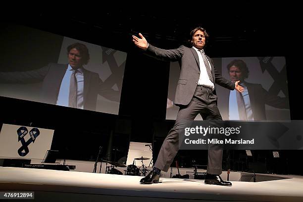 John Bishop on the catwalk during One For The Boys Fashion Ball hosted by Samuel L. Jackson, uniting men against cancer to kick start London...