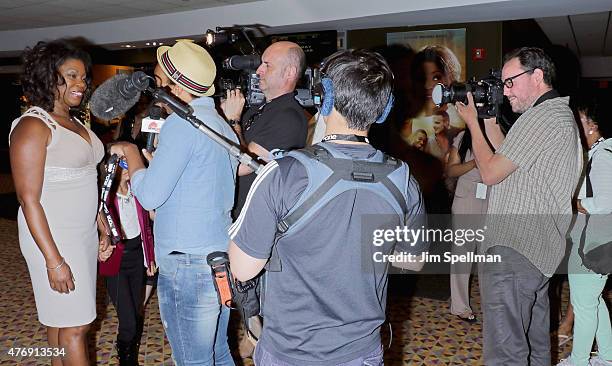 Actress Lorraine Toussaint attends the "Runaway Island" premiere during the 2015 American Black Film Festival at AMC Empire on June 12, 2015 in New...