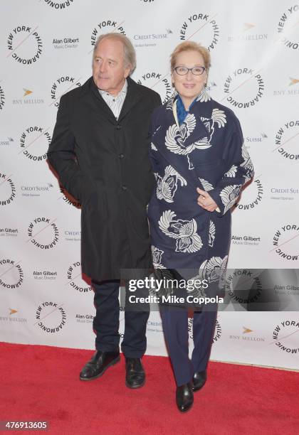 Don Gummer and actress Meryl Streep attend the 2014 The New York Philharmonic Spring Gala featuring "Sweeney Todd: The Demon Barber of Fleet Street"...