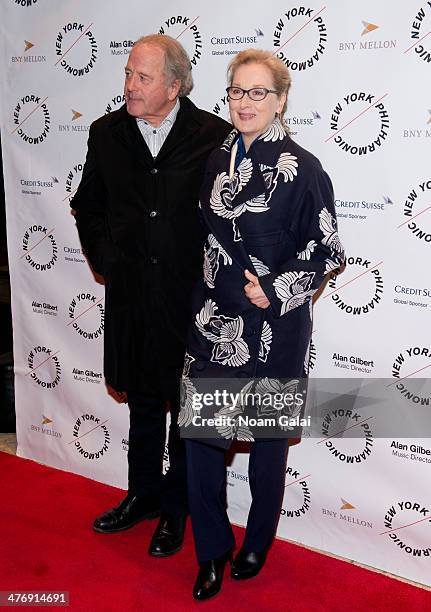 Don Gummer and actress Meryl Streep attend the 2014 The New York Philharmonic Spring Gala featuring "Sweeney Todd: The Demon Barber of Fleet Street"...