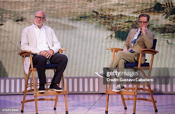 Frank Oz and James Arnold Taylor participate in Star Wars Weekend at Walt Disney World on June 12, 2015 in Orlando, Florida.