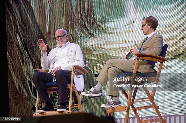 Frank Oz and James Arnold Taylor participate in Star Wars Weekend at Walt Disney World on June 12, 2015 in Orlando, Florida.