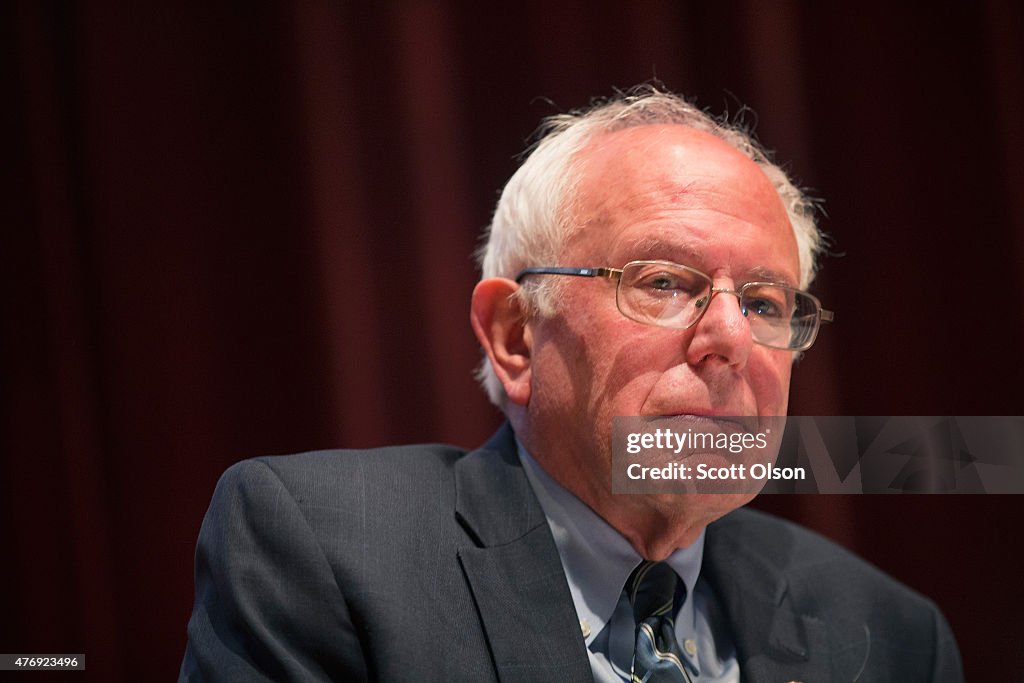 Democratic Candidate For President Bernie Sanders Campaigns In Iowa