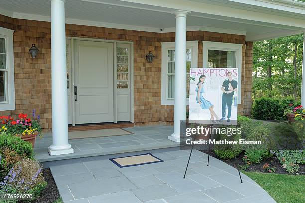 General view of atmosphere during as Hamptons Magazine celebrates cover stars Sean Avery and Hilary Rhoda event at Barn & Vine on June 12, 2015 in...