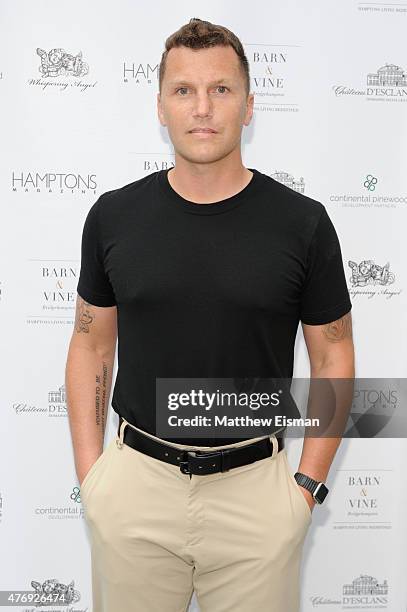 Sean Avery attends as Hamptons Magazine celebrates cover stars Sean Avery and Hilary Rhoda at Barn & Vine on June 12, 2015 in Bridgehampton, New York.