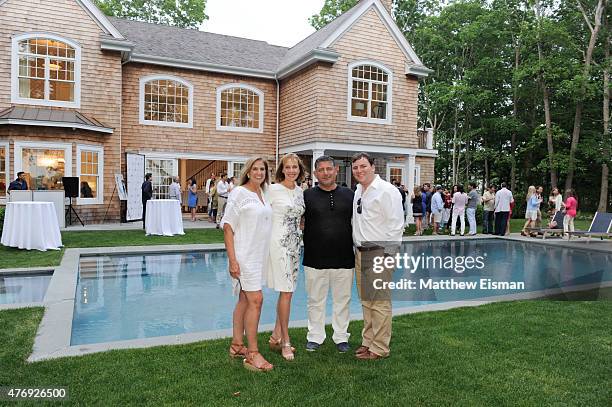 Janis Greenfield, Jane Goll, Uri Hason, and Benjamin Gordon attend as Hamptons Magazine celebrates cover stars Sean Avery and Hilary Rhoda event at...