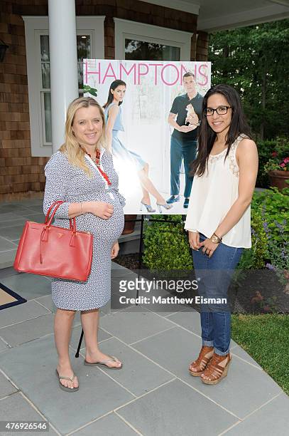 Aleksandra Kardwell and Dawn Clampett attend as Hamptons Magazine celebrates cover stars Sean Avery and Hilary Rhoda at Barn & Vine on June 12, 2015...