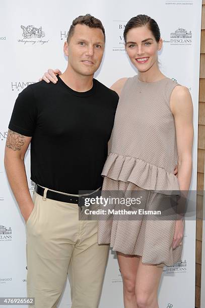 Sean Avery and Hilary Rhoda attend as Hamptons Magazine celebrates cover stars Sean Avery and Hilary Rhoda at Barn & Vine on June 12, 2015 in...