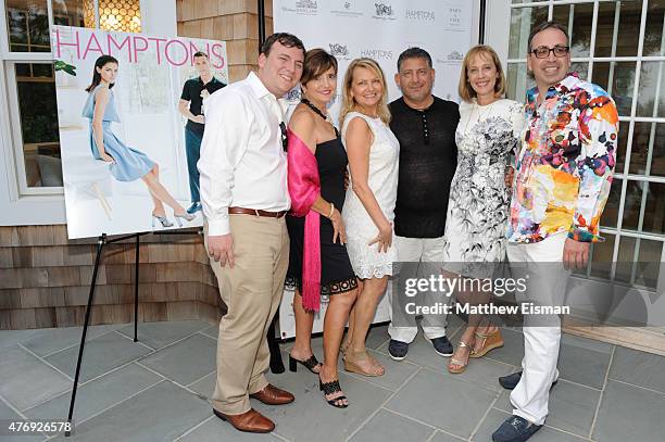 Benjamin Gordon, Terry Thompson, Debra Halpert, Uri Hason, Jane Goll, and Aaron Curtie attend as Hamptons Magazine celebrates cover stars Sean Avery...