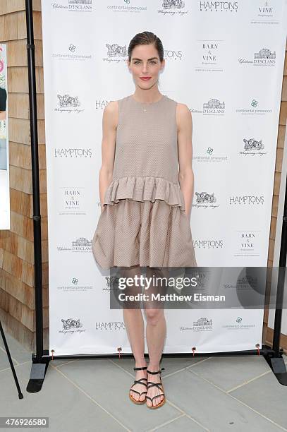 Hilary Rhoda attends as Hamptons Magazine celebrates cover stars Sean Avery and Hilary Rhoda at Barn & Vine on June 12, 2015 in Bridgehampton, New...