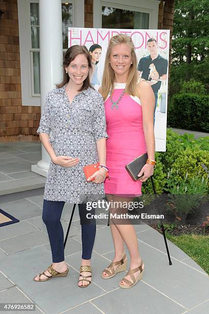 Alana Leland and Elizabeth Dankowski attend as Hamptons Magazine celebrates cover stars Sean Avery and Hilary Rhoda at Barn & Vine on June 12, 2015...