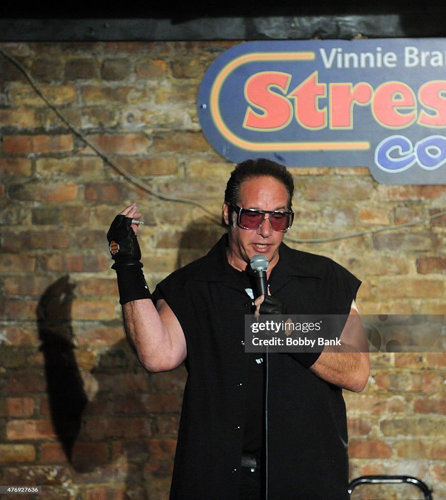 Andrew Dice Clay performs at The Stress Factory Comedy Club on June