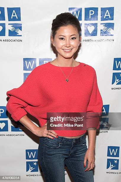 Actress Kimiko Glenn attends the "Orange is the New Black" season 3 premiere party benefiting the Women's Prison Association at The Ainsworth on June...