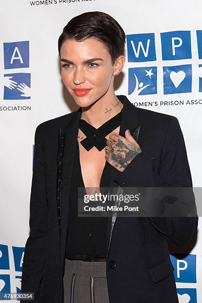 Actress Ruby Rose attends the "Orange is the New Black" season 3 premiere party benefiting the Women's Prison Association at The Ainsworth on June...