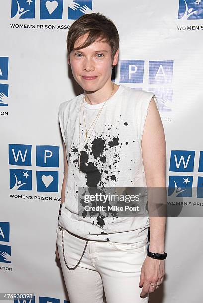 Actress Abigail Savage attends the "Orange is the New Black" season 3 premiere party benefiting the Women's Prison Association at The Ainsworth on...