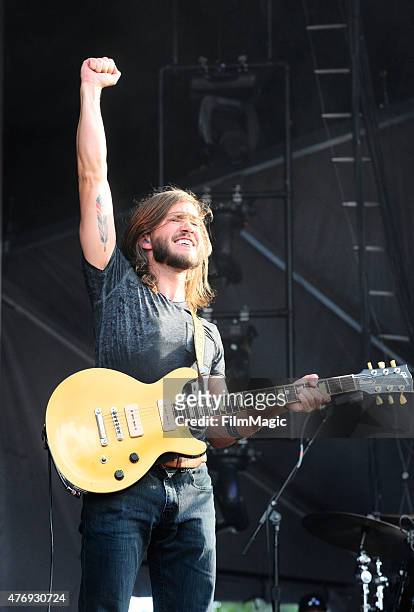 Musician Trevor Terndrup of Moon Taxi performs onstage at Which Stage during Day 2 of the 2015 Bonnaroo Music And Arts Festival on June 12, 2015 in...