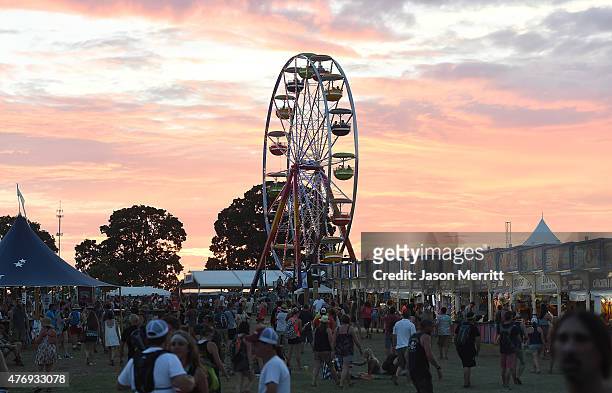 General view of atmosphere during the 2015 Bonnaroo Music & Arts Festival - Day 2 on June 12, 2015 in Manchester, Tennessee.