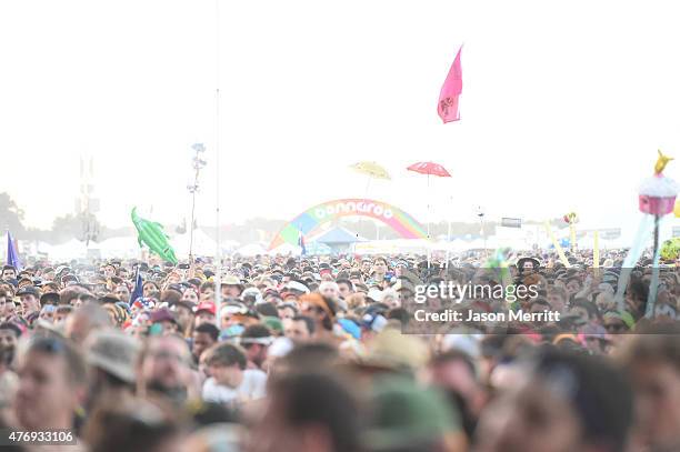 General view of atmosphere during the 2015 Bonnaroo Music & Arts Festival - Day 2 on June 12, 2015 in Manchester, Tennessee.