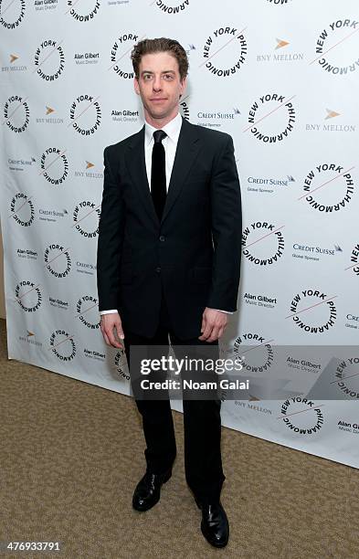 Actor Christian Borle attends the 2014 The New York Philharmonic Spring Gala featuring "Sweeney Todd: The Demon Barber of Fleet Street" at Josie...