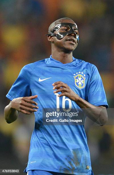 Ramires of Brazil during the International Friendly match between South Africa and Brazil at FNB Stadium on March 05, 2014 in Johannesburg, South...