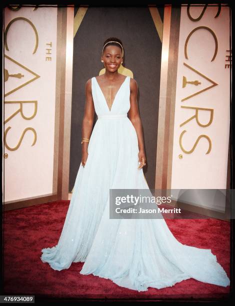 Actress Lupita Nyong'o attends the Oscars held at Hollywood & Highland Center on March 2, 2014 in Hollywood, California.