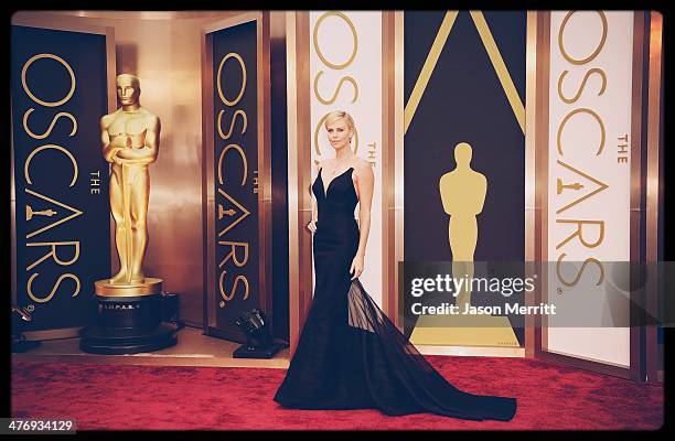 Actress Charlize Theron attends the Oscars held at Hollywood & Highland Center on March 2, 2014 in Hollywood, California.