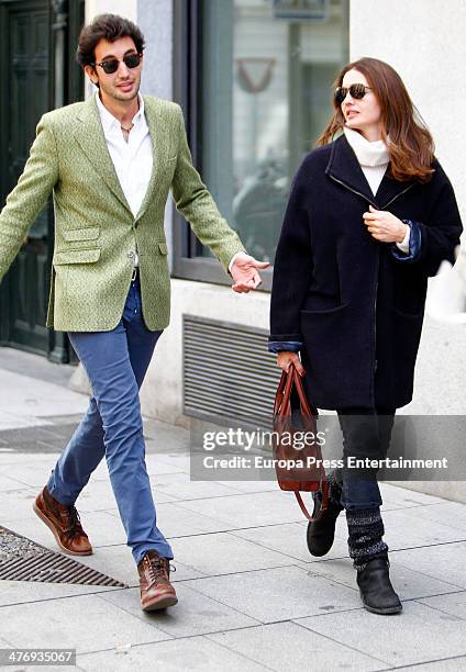 Jose Toledo and her son Daniel Martinez Bordiu are seen on March 5, 2014 in Madrid, Spain.