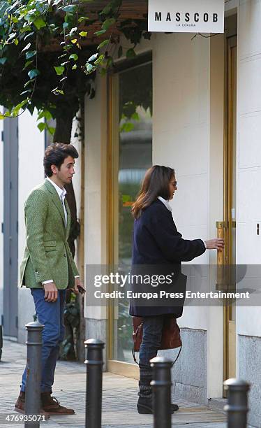 Jose Toledo and her son Daniel Martinez Bordiu are seen on March 5, 2014 in Madrid, Spain.